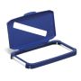 Durable 1800502 Durabin Hinged Blue Lid With Paper And Card Slot