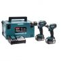 Makita DLX2145TJ 18V Li-Ion Cordless Twin Kit 2 x 5.0Ah Batteries