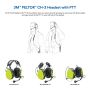 3M MT74H52P3E-111 PELTOR CH-3 Helmet Mounted Headset with Built-In PTT & FLX2 Radio Jack