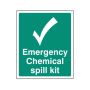 Darcy SL/EMERGENCY/CHEM Emergency Chemical Spill Kit Rigid PVC Sign
