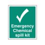 Darcy SL/EMERGENCY/CHEM Emergency Chemical Spill Kit Rigid PVC Sign