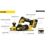 Dewalt DCP580N XR 18V Li-ion Cordless Brushless Planer Body Only