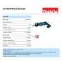 Makita DJR185Z 18V Li-ion Cordless Mini Reciprocating Saw Body Only