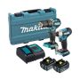 Makita DLX2414ST 18V Cordless Brushless Combi Drill & Impact Driver Twin Kit