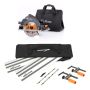 Evolution R185CCSX+ Multi Material Circular Saw 240v & ST1400-G2 Guide Rail Track