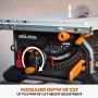 Evolution R255TBL Portable Jobsite Table Saw 240v  C/W Multi Material TCT Saw Blade