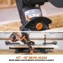 Evolution R255SMS-DB+ 255mm Double Bevel Sliding Mitre Saw 240v c/w Multi Material + Wood Blade