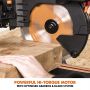 Evolution R255SMS-DB+ 255mm Double Bevel Sliding Mitre Saw 240v c/w Multi Material + Wood Blade