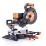 Evolution R255SMS-DB+ 255mm Double Bevel Sliding Mitre Saw 240v c/w Multi Material + Wood Blade