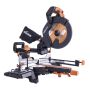 Evolution R255SMS+ Pro Sliding Mitre Saw 255mm 110v c/w Multi Material TCT Blade