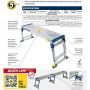 Werner 79024 Adjustable Height Linking PRO Work Platform 0.51M - 0.76M