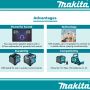 Makita DMR203 18V Bluetooth True Wireless Stereo Jobsite Speaker Body only