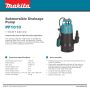 Makita PF1010 Submersible Drainage Pump 240v