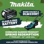 Makita DLM330RT 18V Li-ion Cordless Lawnmower 33cm 1 x BL1850B Battery + Charger