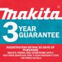 Makita DMP180Z 18v LXT Cordless Tyre Inflator + BL1840B + DC18RC + Makpac 3 Case