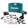 Makita DHP453FX12 18v LXT Cordless Combi Drill 1 x BL1830B + 101 PC Acc Set