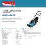 Makita DLM382CT2 18v Twin Li-ion Cordless Lawn Mower +Twin Charger + 2 x BL1850B Batteries