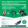 Makita DLM432CT2 18v Twin Li-ion Cordless Lawn Mower +Twin Charger + 2 x BL1850B Batteries