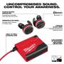 Milwaukee L4 RLEPB-301 REDLITHIUM USB Rechargeable Jobsite Ear Buds + Bluetooth + Hearing Assist