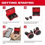 Milwaukee L4 RLEPB-301 REDLITHIUM USB Rechargeable Jobsite Ear Buds + Bluetooth + Hearing Assist