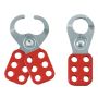 MLH5 Lockout Hasp Steel Red Coated Scissor Action 25mm Dia Jaws 