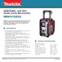 Makita MR007GZ02 18V LXT DAB+ Digital Jobsite Radio + Bluetooth + Subwoofer Speaker