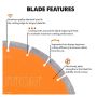 Evolution PD300SEG-CS Premium Diamond Disc Cutter Blade 300mm x 22.2mm