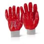 Click PVCFCKWR PVC Red Fully Coated Knit Wrist Gloves