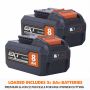 Evolution R260DCT-Li 260mm Cordless Disc Cutter + 2 x 8.0 a/h + Premium Blade
