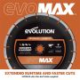 Evolution R260DCT-Li 260mm Cordless Disc Cutter + 2 x 8.0 a/h + Premium Blade