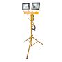 Spectre SP-17187 230V HD 30W Twin LED Floodlight  IP54 + 5M x 1.5mm Cable + 2 x 13A Outlet + 13A Plug