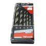 Spectre SP-17258 HSS Brad Point Wood Drill Bit Set 5PC (4,5,6,8,10mm)
