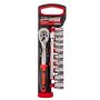 SPECTRE SP-17345 Fine Tooth 3/8" Ratchet Handle + 10PC Socket Set