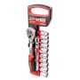 SPECTRE SP-17345 Fine Tooth 3/8" Ratchet Handle + 10PC Socket Set