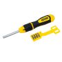 Stanley 0-68-010 Multi-Bit Ratcheting Screwdriver c/w 10 Piece Bit Set