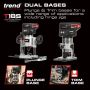 Trend T18S/R14K2 18V Cordless Brushless 1/4" Router Kit 2 x 4.0 a/h