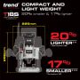 Trend T18S/R14K2 18V Cordless Brushless 1/4" Router Kit 2 x 4.0 a/h