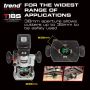 Trend T18S/R14K2 18V Cordless Brushless 1/4" Router Kit 2 x 4.0 a/h