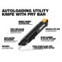 ToughBuilt TB-H4-10-A Autoloading Utility Knife With Pry Bar