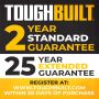 ToughBuilt TB-CT-25X Tape Measure & Utility Knife Pouch c/w Notebook & Pencil