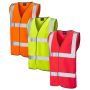 Leo Workwear W01 Tarka Hi-Vis Waistcoat ISO 20471 Class 2