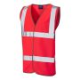 Leo Workwear W01 Tarka Hi-Vis Waistcoat ISO 20471 Class 2