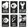 Wera 6000 Joker 4 Piece Ratcheting Combination Wrench Set 05073290001