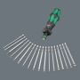 Wera Kraftform Kompakt Turbo 1 Interchangeable 19 Piece Screwdriver & Bit Set + Pouch 05057482001