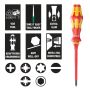 Wera Kraftform Kompakt VDE 17 Interchangeable Insulated 17 Piece Screwdriver Set 05006611001