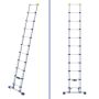 Werner 85032 Telescopic Soft Close Extension Ladder 3.2M 11 Rung + Stabiliser Bar