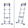 Werner 85032 Telescopic Soft Close Extension Ladder 3.2M 11 Rung + Stabiliser Bar