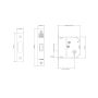 Union Y-ES-DL-CH-2.5 Essentials 3 Lever Mortice Deadlock Chrome 64mm