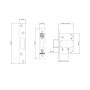 Union Y2100-SC-2.5 Strongbolt BS3621 5 Lever Mortice Deadlock Satin Chrome 64mm