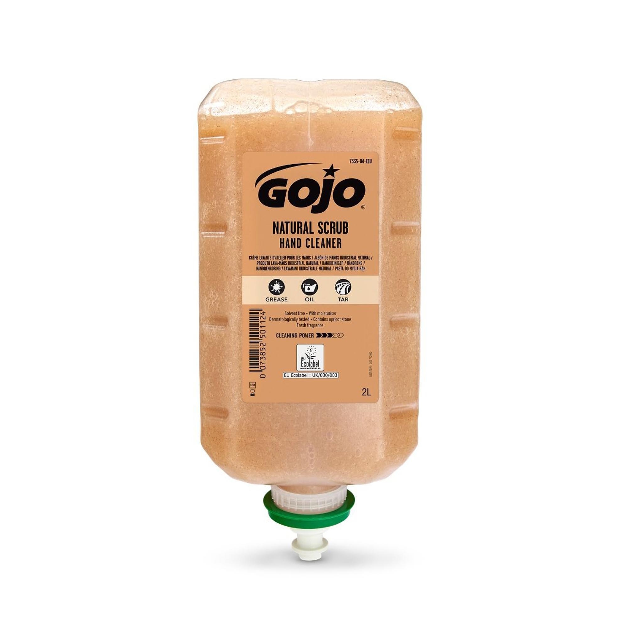 Gojo® 733504 Natural Scrub Hand Cleaner 2L Dispenser Refill